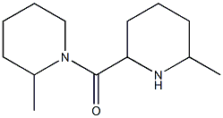 2-methyl-1-[(6-methylpiperidin-2-yl)carbonyl]piperidine Struktur