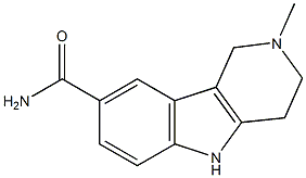 2-methyl-1H,2H,3H,4H,5H-pyrido[4,3-b]indole-8-carboxamide Struktur