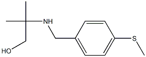 2-methyl-2-({[4-(methylsulfanyl)phenyl]methyl}amino)propan-1-ol Struktur