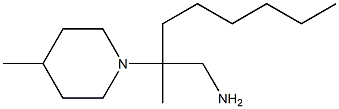 2-methyl-2-(4-methylpiperidin-1-yl)octan-1-amine Struktur