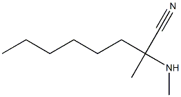 2-methyl-2-(methylamino)octanenitrile Struktur