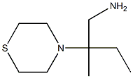 2-methyl-2-(thiomorpholin-4-yl)butan-1-amine Struktur