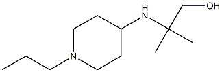 2-methyl-2-[(1-propylpiperidin-4-yl)amino]propan-1-ol Struktur