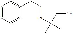 2-methyl-2-[(2-phenylethyl)amino]propan-1-ol Struktur