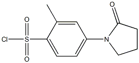 2-methyl-4-(2-oxopyrrolidin-1-yl)benzenesulfonyl chloride Struktur