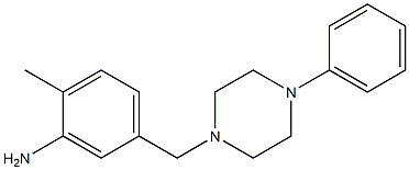 2-methyl-5-[(4-phenylpiperazin-1-yl)methyl]aniline Struktur