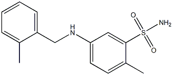 2-methyl-5-{[(2-methylphenyl)methyl]amino}benzene-1-sulfonamide Struktur