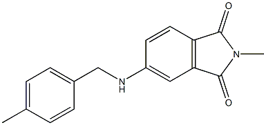 2-methyl-5-{[(4-methylphenyl)methyl]amino}-2,3-dihydro-1H-isoindole-1,3-dione Struktur