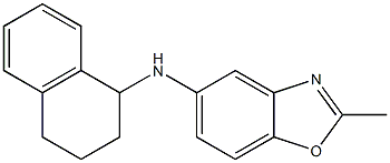 2-methyl-N-(1,2,3,4-tetrahydronaphthalen-1-yl)-1,3-benzoxazol-5-amine Struktur