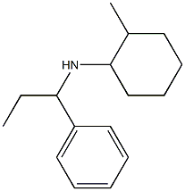 2-methyl-N-(1-phenylpropyl)cyclohexan-1-amine Struktur