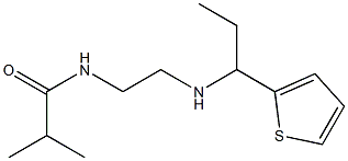 2-methyl-N-(2-{[1-(thiophen-2-yl)propyl]amino}ethyl)propanamide Struktur