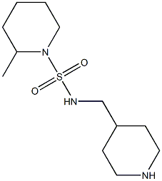 2-methyl-N-(piperidin-4-ylmethyl)piperidine-1-sulfonamide Struktur