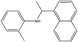 2-methyl-N-[1-(naphthalen-1-yl)ethyl]aniline Struktur