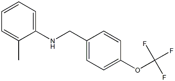 2-methyl-N-{[4-(trifluoromethoxy)phenyl]methyl}aniline Struktur