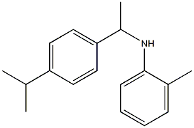 2-methyl-N-{1-[4-(propan-2-yl)phenyl]ethyl}aniline Struktur