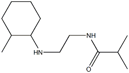 2-methyl-N-{2-[(2-methylcyclohexyl)amino]ethyl}propanamide Struktur