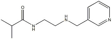 2-methyl-N-{2-[(pyridin-3-ylmethyl)amino]ethyl}propanamide Struktur