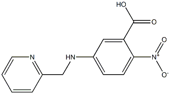 2-nitro-5-[(pyridin-2-ylmethyl)amino]benzoic acid Struktur