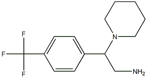 2-piperidin-1-yl-2-[4-(trifluoromethyl)phenyl]ethanamine Struktur