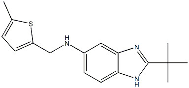 2-tert-butyl-N-[(5-methylthiophen-2-yl)methyl]-1H-1,3-benzodiazol-5-amine Struktur