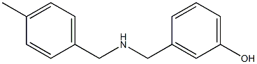 3-({[(4-methylphenyl)methyl]amino}methyl)phenol Struktur