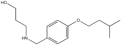 3-({[4-(3-methylbutoxy)phenyl]methyl}amino)propan-1-ol Struktur