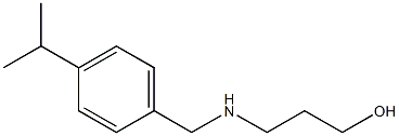 3-({[4-(propan-2-yl)phenyl]methyl}amino)propan-1-ol Struktur