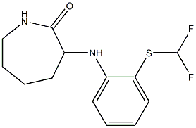 3-({2-[(difluoromethyl)sulfanyl]phenyl}amino)azepan-2-one Struktur