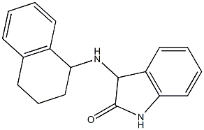 3-(1,2,3,4-tetrahydronaphthalen-1-ylamino)-2,3-dihydro-1H-indol-2-one Struktur