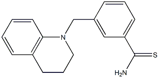 3-(1,2,3,4-tetrahydroquinolin-1-ylmethyl)benzene-1-carbothioamide Struktur