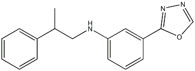 3-(1,3,4-oxadiazol-2-yl)-N-(2-phenylpropyl)aniline Struktur