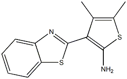 3-(1,3-benzothiazol-2-yl)-4,5-dimethylthiophen-2-amine Struktur