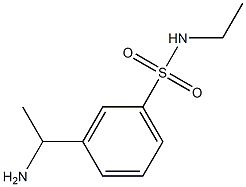 3-(1-aminoethyl)-N-ethylbenzene-1-sulfonamide Struktur