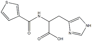 3-(1H-imidazol-4-yl)-2-[(thien-3-ylcarbonyl)amino]propanoic acid Struktur