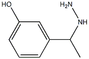 3-(1-hydrazinylethyl)phenol Struktur