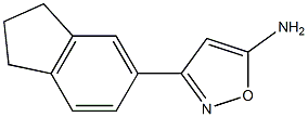 3-(2,3-dihydro-1H-inden-5-yl)-1,2-oxazol-5-amine Struktur