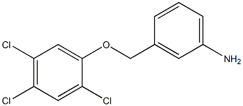 3-(2,4,5-trichlorophenoxymethyl)aniline Struktur