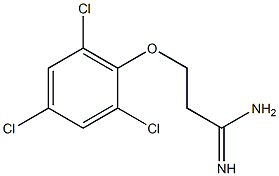 3-(2,4,6-trichlorophenoxy)propanimidamide Struktur