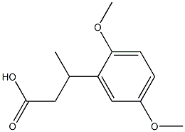 3-(2,5-dimethoxyphenyl)butanoic acid Struktur