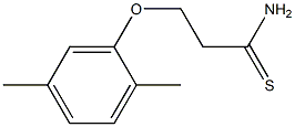 3-(2,5-dimethylphenoxy)propanethioamide Struktur