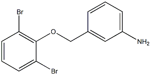 3-(2,6-dibromophenoxymethyl)aniline Struktur