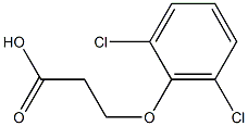 3-(2,6-dichlorophenoxy)propanoic acid Struktur