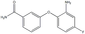 3-(2-amino-4-fluorophenoxy)benzamide Struktur