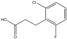 3-(2-chloro-6-fluorophenyl)propanoic acid Struktur