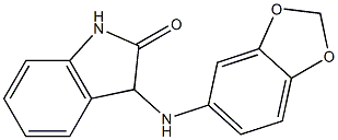 3-(2H-1,3-benzodioxol-5-ylamino)-2,3-dihydro-1H-indol-2-one Struktur