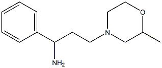 3-(2-methylmorpholin-4-yl)-1-phenylpropan-1-amine Struktur