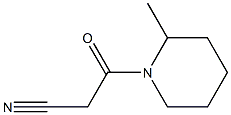 3-(2-methylpiperidin-1-yl)-3-oxopropanenitrile Struktur