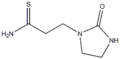 3-(2-oxoimidazolidin-1-yl)propanethioamide Struktur