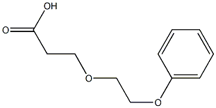 3-(2-phenoxyethoxy)propanoic acid Struktur