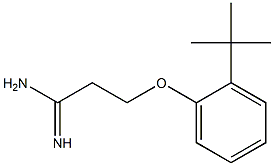 3-(2-tert-butylphenoxy)propanimidamide Struktur